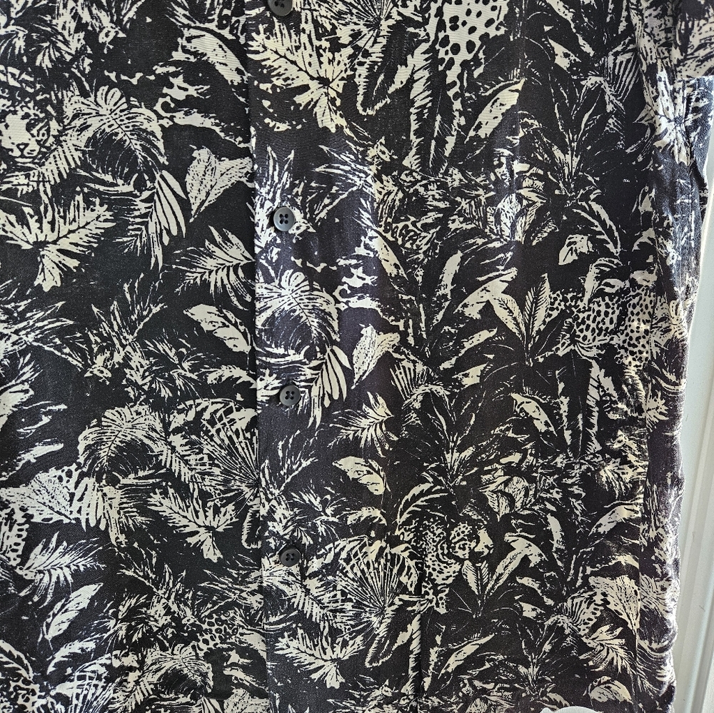 Sun + Stone Black and White Men's Shirt - Picture 3 of 5